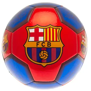 FC Barcelona Barca Barca Barca Crest Football Maroon/Navy Blue (5)