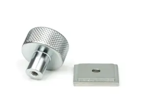 From The Anvil Satin Chrome Brompton Cabinet Knob - 25mm (Square)