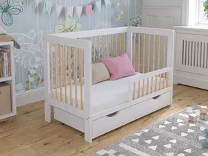 Luca cot bed 120x60cm with drawer