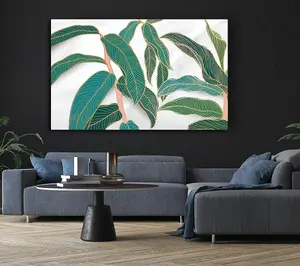 The Leaves Of A Branch Canvas Print Wall Art - Medium 20 x 32 Inches