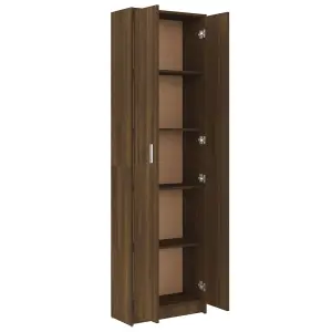 Hallway Wardrobe Brown Oak 55x25x189 cm Engineered Wood