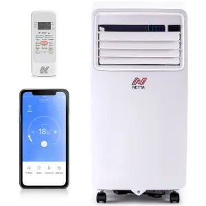 NETTA Portable Air Conditioner with WiFi Smart APP 8000BTU