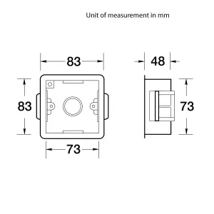 Appleby 47mm Single Dry lining box