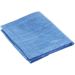 Durable 2.44m x 3.05m Blue Waterproof Tarpaulin for All Uses