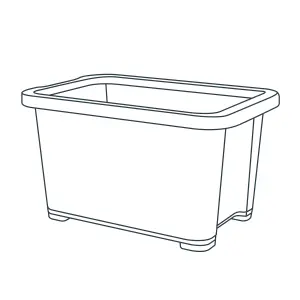 Form Kaze Clear 3L XXS Plastic Stackable Storage box