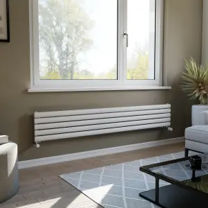 Ximax Champion FORH1164600W White Gas Horizontal Designer Radiator, (W)1800mm x (H)294mm