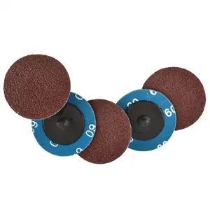 5pk Flap Disc Set 50mm Twist Button Abrasive Discs Sanding 60 Grit SIL156