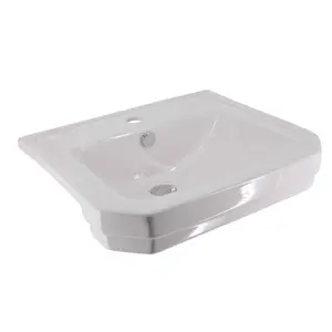 Violet Traditional Semi Recessed Basin - 1 Tap Hole