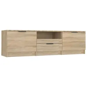 Berkfield TV Cabinet Sonoma Oak 140x35x40 cm Engineered Wood