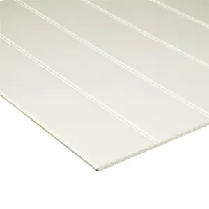 PACK OF 15 (Total 15 Units)  - 6mm MDF - Medium Density Fibreboard (MDF) Primed Beaded Panel - 6mm x 607mm x 1829mm