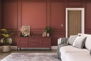 Hemway Chalk Paint Matt A5 Sample, Mulberry Red, Peel & Stick Swatch For Interior Walls Wood