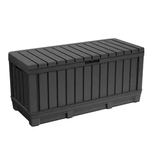 Keter Kentwood Graphite 350L Garden storage box 4x2 ft 590mm 1280mm