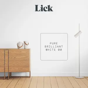 Lick Pure Brilliant White 00 Matt Emulsion paint, 5L