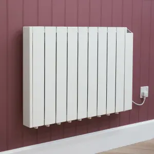 Adam Alba Oil-Filled 1500W Electric Radiator in White