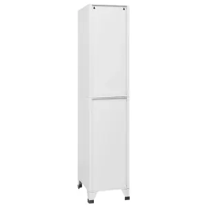 Berkfield Locker Cabinet with 3 Compartments 38x45x180 cm