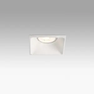 Luminosa Ne 1 Light Square Recessed Spotlight White, GU10