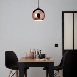 GoodHome Pocyon Copper effect Pendant Light shade (D)28cm