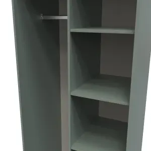 Toledo Open Wardrobe in Reed Green (Ready Assembled)