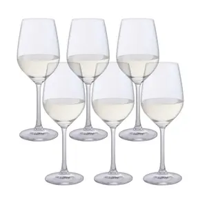 Dartington Crystal Bar Six White Wine Glasses (Set of 6)