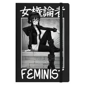 Tokyo Spirit Feminist A5 Notebook Black/White (One Size)