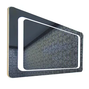 Rectangular Wall Mounted LED Bathroom Mirror with Anti Fog and Sensor 600 x 800 mm