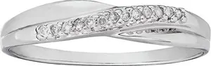 Revere 9Ct White Gold 0.05Ct Diamond Accent Eternity Ring K