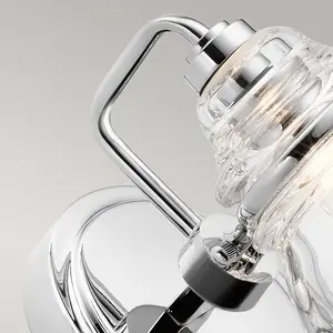 Luminosa Kichler Talland Bathroom Wall Lamp Polished Chrome, IP44