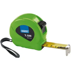 Draper Measuring Tapes, 7.5m/25ft x 25mm, 3 Colours (Dispenser of 12) 82440