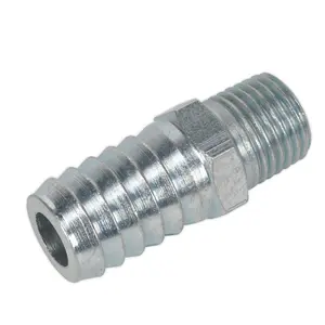 Sealey Screwed Tailpiece Male 1/4"BSPT - 1/2" Hose Pack of 5 AC40