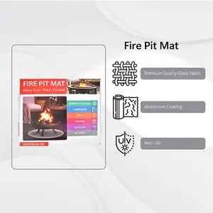 Essential Fire Safety Kit, Large, Fire Blanket, Fire Pit Mat, First Aid Kit