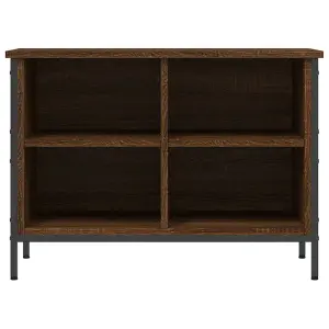 Berkfield Shoe Cabinet Brown Oak 69x35x50 cm Engineered Wood