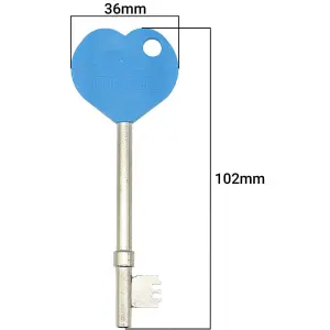 Radar Key Disabled Toilet Blue Top Comfort Grip - Genuine N&C Phlexicare