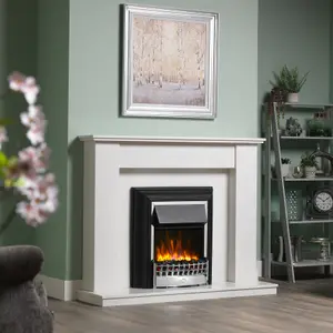 Dimplex Cheriton Deluxe 2kW Gloss Chrome effect Electric Fire