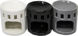 New Pack Of 4 Ceramic Oil Burner Melts Tea Light Candle Gift Set Aroma