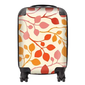 Colorful Autumn Leaves Suitcase - Mini Cabin