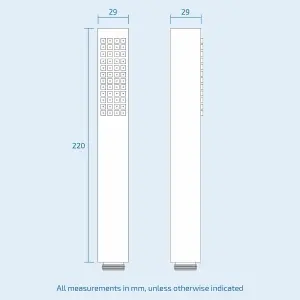 Nes Home Square Concealed Thermostatic Mixer Valve Hand Held 300mm Shower Head Set