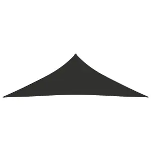 Berkfield Sunshade Sail Oxford Fabric Triangular 3.5x3.5x4.9 m Anthracite