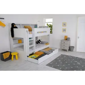 Eakes Single (3') Standard Bunk Bed with Trundle