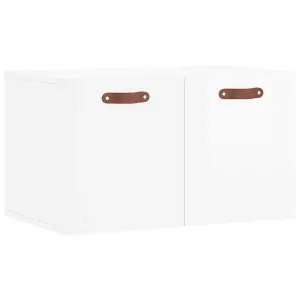 Berkfield Wall Cabinet High Gloss White 60x36.5x35 cm Engineered Wood