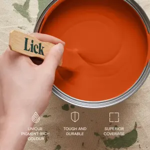 Lick Orange 01 Matt Emulsion paint, 2.5L