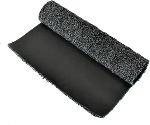 simpa Absorbent Fibre Door Mat Dark Grey with Rubber Back 60 x 180cm