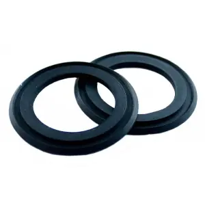 Oracstar Tank Connector Waste Plug Washer (Pack Of 2) Black (19mm)