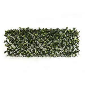 Expanding Decorative Trellis Artificial Green Leaf Willow Trellis Panel Screen