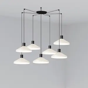 Luminosa Kombo Cluster Pendant Ceiling Light Beige, E27