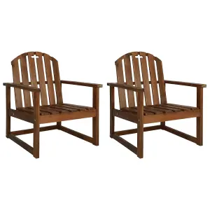 Berkfield Garden Sofa Chairs 2 pcs Solid Acacia Wood