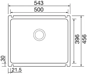 Clearwater Avola Ceramic White Gloss Kitchen Sink Single Bowl Undermount - AVOU500WH + Waste Kit