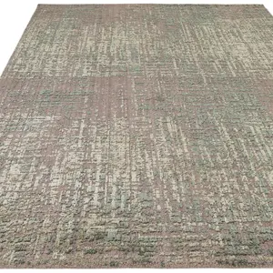 Forest Green Abstract Easy to Clean Modern Dining Room Bedroom and Living Room Rug-160cm X 230cm