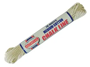 Faithfull 303 303 Medium Cotton Chalk Line 18m (Box 12) FAI303