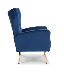 Velvet Blue Talia Accent Chair