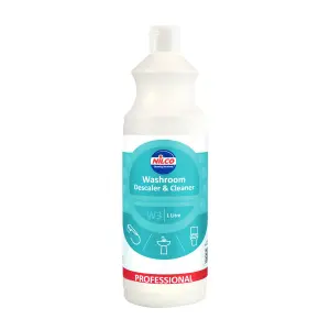 Nilco SVTN1FLC 1L W3 Washroom Descaler & Cleaner 1 Litre Hard Water Deposits